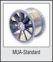 Kitchen Axial Inline Fan MUA Standard